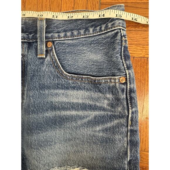 Levi's Premium 501 Medium Size 28 Wash High Rise Women’s Distressed Shorts - Picture 6 of 16